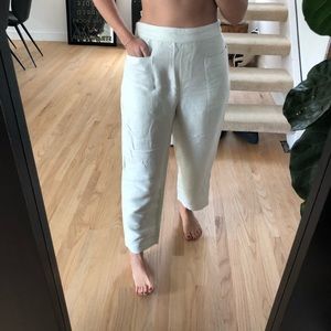 Off white pants with Front Pockets